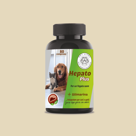Integratore naturale per cani e gatti supporto per il fegato con silimarina detox